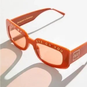 INDY x Free People Orange I Got My Eye On You Sunglasses Exclusive INDY x Free People Unisex Sunglasses – I Got My  main image 2
